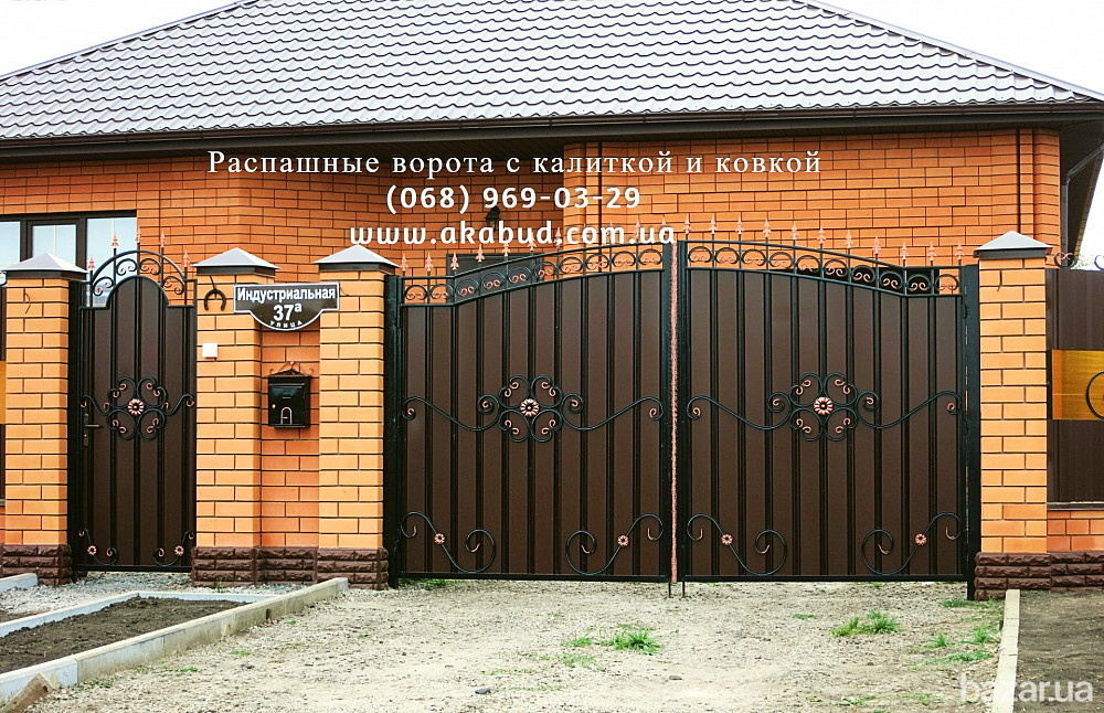 Изготовим металлические ворота, навесы, козырьки с красивым узорами Кривий Ріг - зображення 1