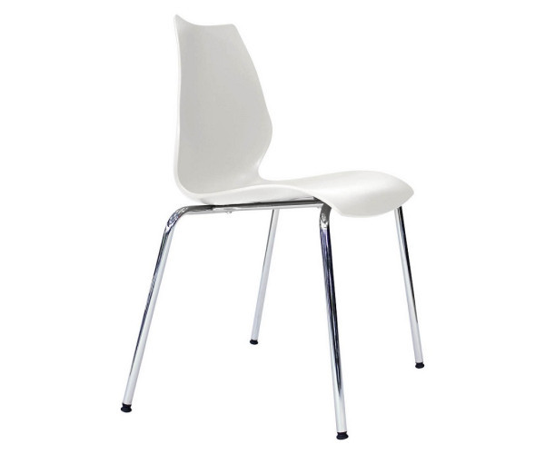 Стілець Лілі пластиковий білий Дніпро - зображення 1