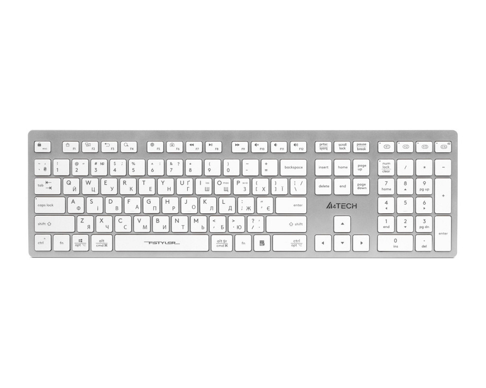 Клавиатура беспроводная A4Tech Fstyler FBX50C(White) белая Київ - зображення 1