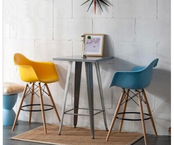 Стілець Тауер Вуд Eames барний високий блакитний Днепр - изображение 3