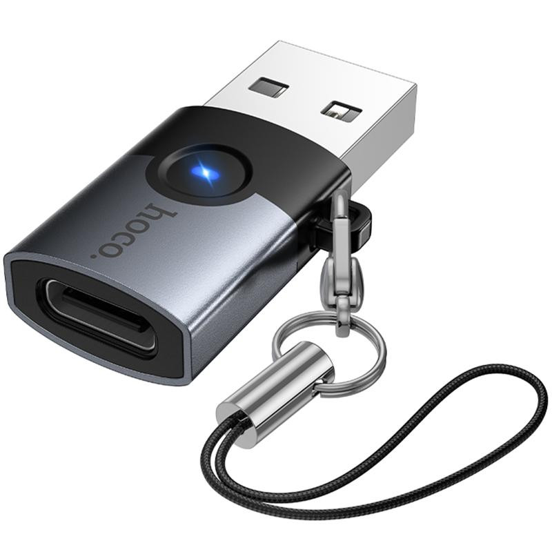 Переходник Hoco UA46B USB Male to Type-C Female USB3.0 Херсон - зображення 4