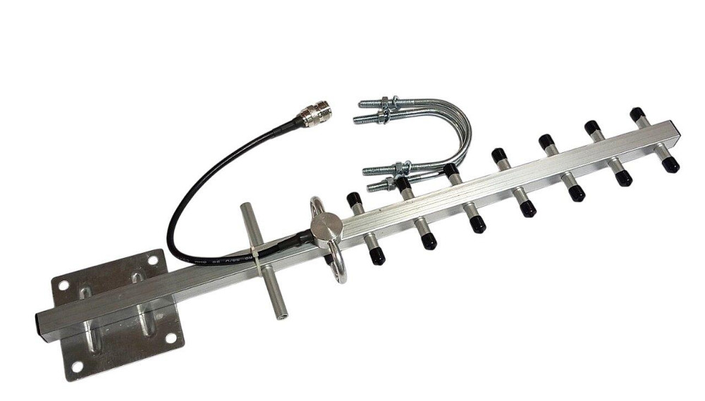 GSM антенна Yagi 1780-2020/2080-2250 МГц 13 дБ, до 25 Вт, N-female разъем Дніпро - зображення 9