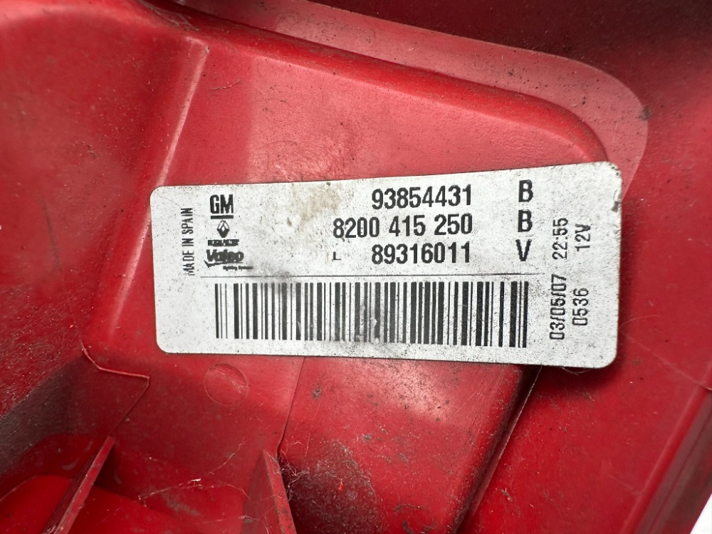 Фонарь задний левый Nissan Primastar 2007-2013 (8200415250) Ковель - изображение 5