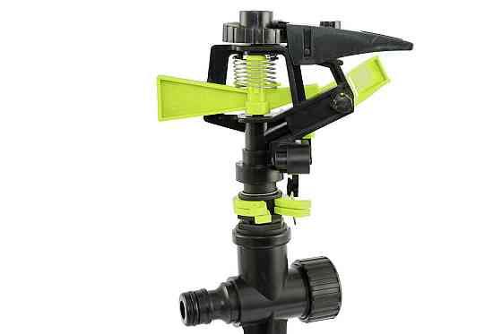 Ороситель для полива MASTERTOOL импульсный ½" 3 режима 20 м на ножке 5.3-13.5 л/мин 92-9323 Харків