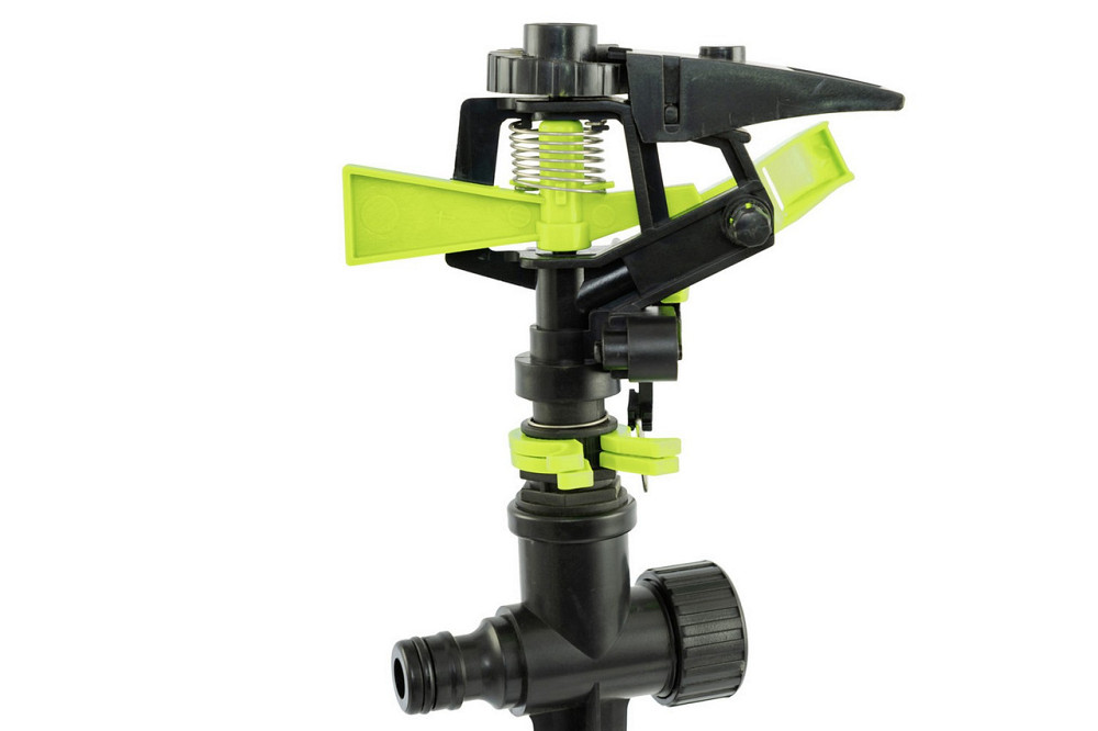 Ороситель для полива MASTERTOOL импульсный ½" 3 режима 20 м на ножке 5.3-13.5 л/мин 92-9323 Харків - зображення 5