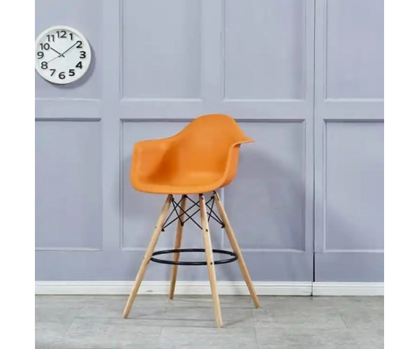 Стілець Тауер Вуд Eames барний високий помаранчевий Дніпро - зображення 4