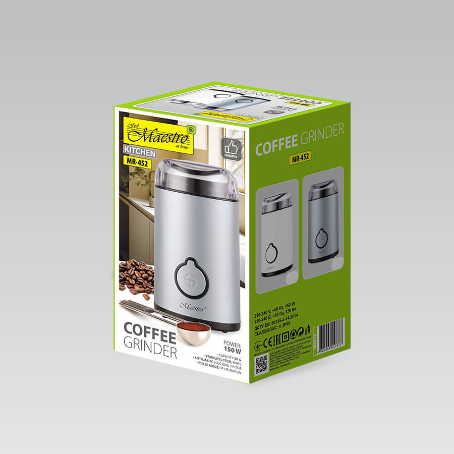 Кофемолка Maestro MR-452-White 50 г белая Киев - изображение 3