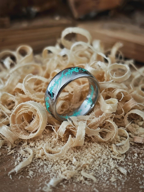 Кольцо Всевластия с эксклюзивным свечением Tiffany Blue для ценителей Властелина Колец и Хоббита Київ - зображення 3