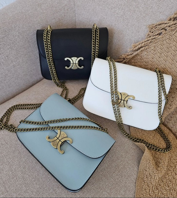 Маленькая кожаная сумка женская кросс боди Италия пудра 21см через плечо TS00383 Київ - зображення 1