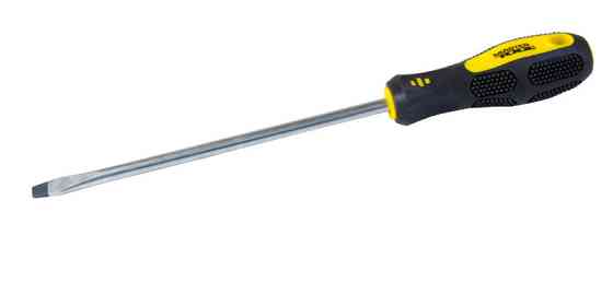 Отвёртка шлицевая MASTERTOOL SL8х200 мм ручка с TPR покрытием 48-5820 Харьков