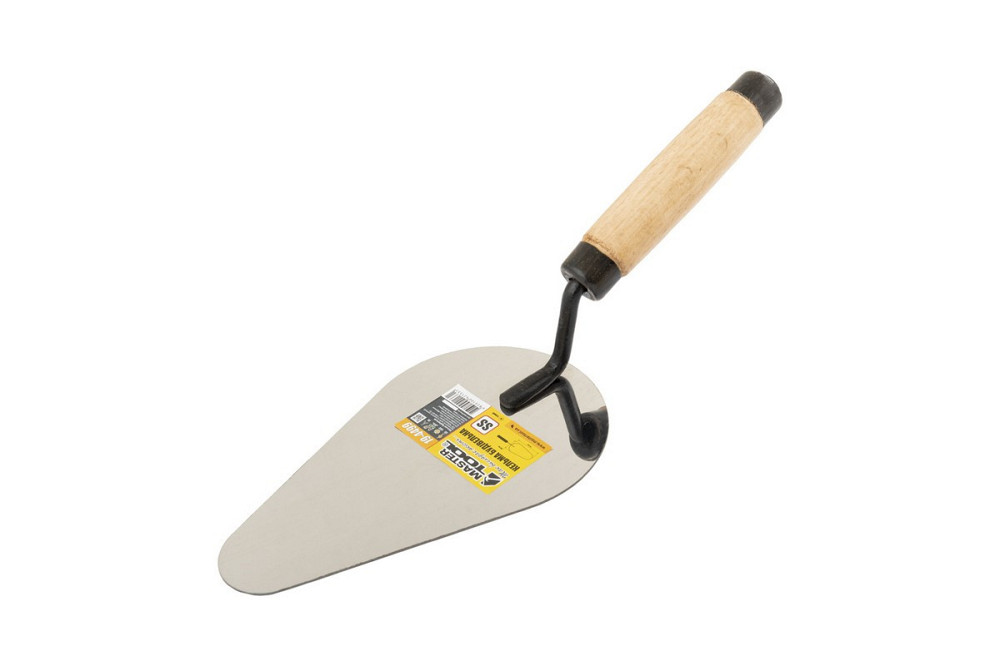 Кельма плиточника MASTERTOOL КП ударная нержавеющая сталь деревянная ручка 19-4499 Харків - зображення 1