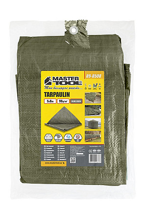 Тент MASTERTOOL 5х8 м 90 г/м² OLIVE GREEN 89-8508 Харків - зображення 2