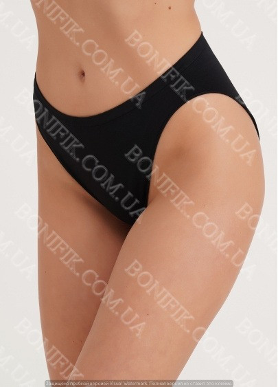 Трусы чёрные высокие с вырезом по бедру "Hi-Leg Briefs" Кривой Рог - изображение 1
