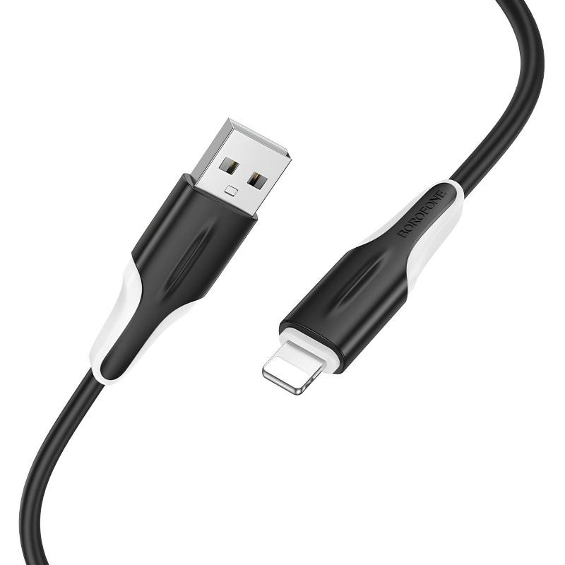 Дата кабель Borofone BX119 New USB to Lightning 2.4A (1m) Херсон - изображение 3