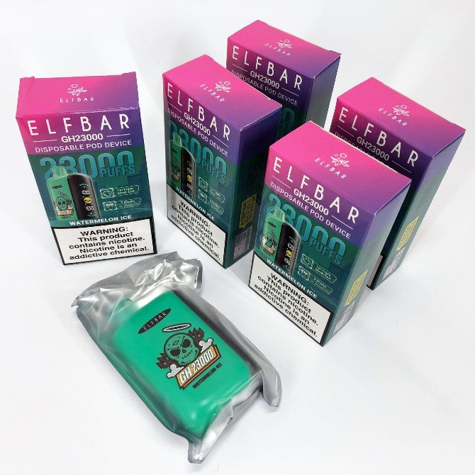 Е сигарета ELF BAR 5% 23000 тяг (Льодяний Кавун) Киев - изображение 4