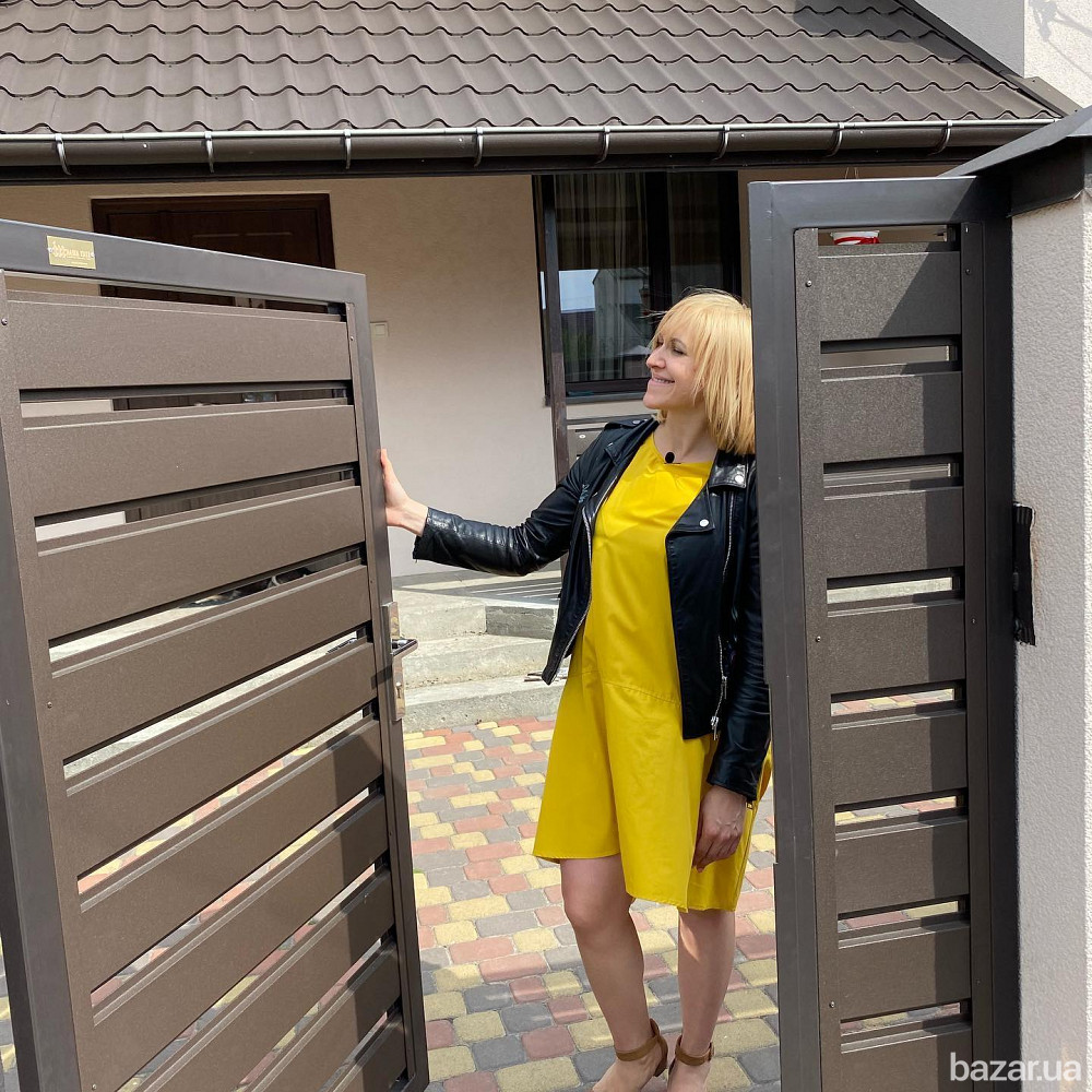 Металевий паркан Ранчо від виробника.Метал з імітацією дерева. Стрий - зображення 2