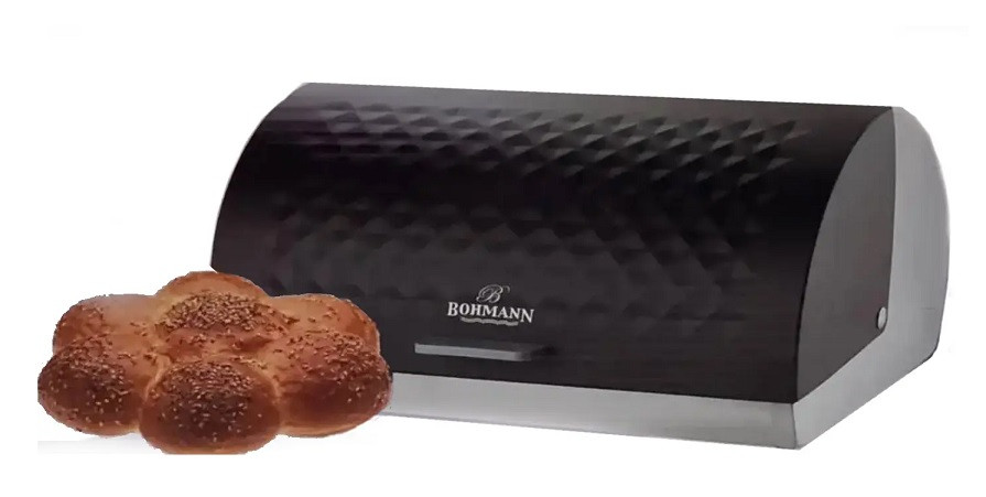 Хлібниця Bohmann BH-7257-black 38.5х28.5х18 см чорна Київ - зображення 1