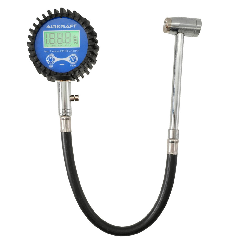 Цифровой автомобильный манометр для проверки давления в шинах со шлангом AIRKRAFT STG-34 Харьков - изображение 1