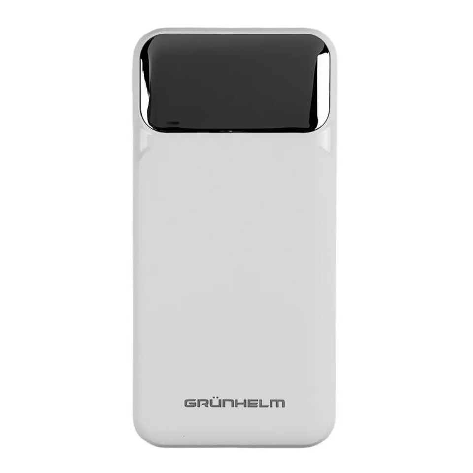 Повербанк Power bank Grunhelm GP-10WQC 10000 mAh белый Киев - изображение 1