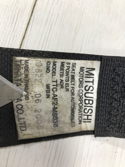 Ремень безопасности передний правый Mitsubishi L200 2006-2015 MN173444 (Арт. 51455) Київ - зображення 5