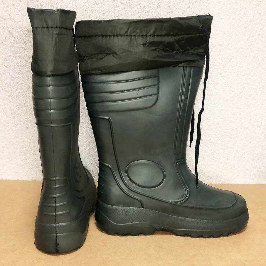 Чоботи гумові високі утеплені з підв'язкою розмір 42 43 44 45 46 Львів - зображення 1