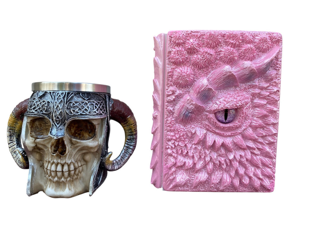 Подарочный набор Кружка 3 Рогатый Череп и Блокнот 3 «Дракон Единорога» Київ - зображення 3