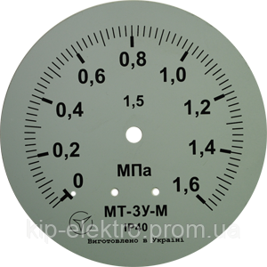 Манометр показывающий МТ-3У-М (МТ-3У, МТ 3У, МТ3У, МТ3-У) - радиальный штуцер (РШ) Київ - зображення 7