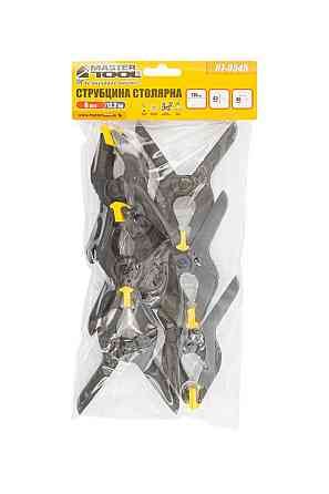 Струбцина столярная MASTERTOOL A-Type пружинная 110 мм захват 45 мм набор 6 шт 07-0545 Харків