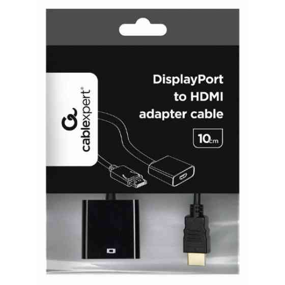 Перехідник Cablexpert mini DisplayPort-HDMI, 0.15м, Чорний (A-mDPM-HDMIF-02) Харьков