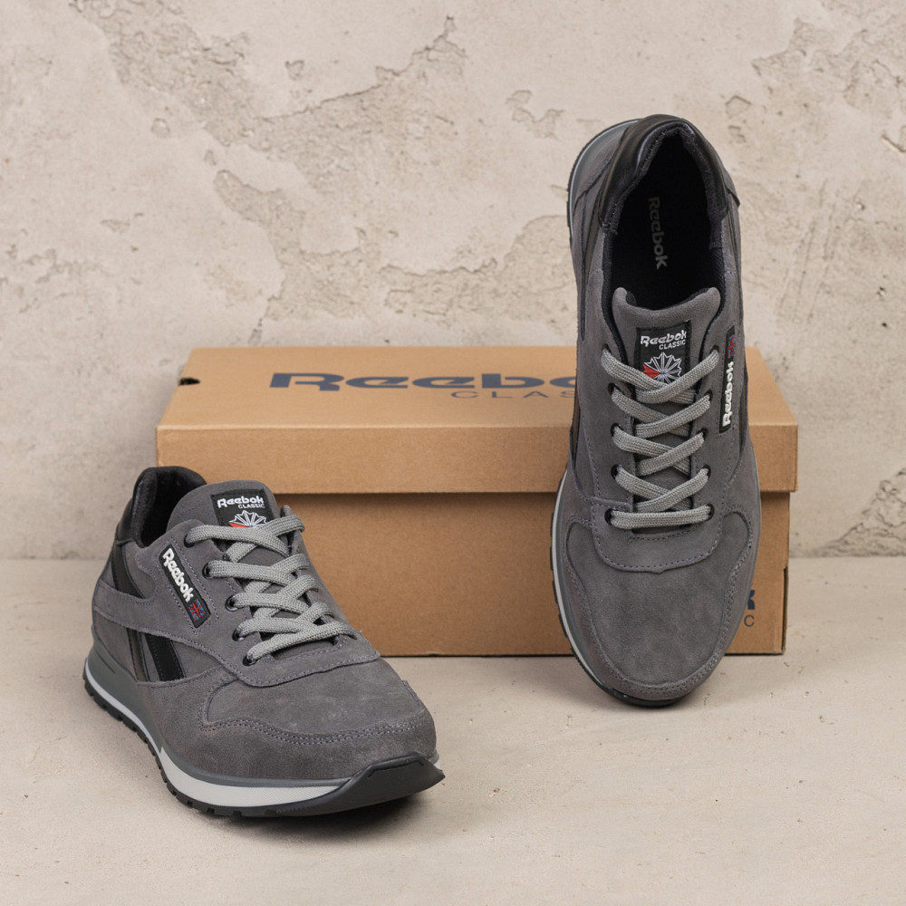 Мужские кожаные кроссовки Anser Grey Київ - зображення 5