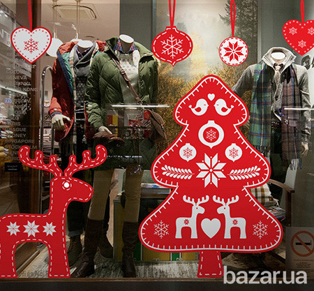 Новогоднее оформление витрин Николаев Николаев - изображение 1