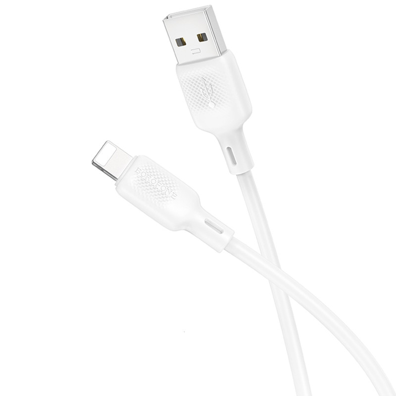 Дата кабель Borofone BX113 Lenny USB to Lightning 2.4A (1m) Херсон - изображение 4