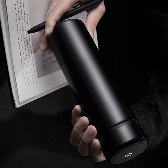 Термос UNIQUE 500 мл с датчиком температуры, Термос с дисплеем. Цвет: черный синiй червоний Львов - изображение 8