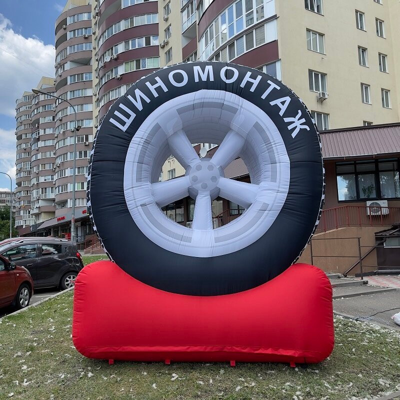 Надувне колесо для реклами шиномонтажа Київ - зображення 2