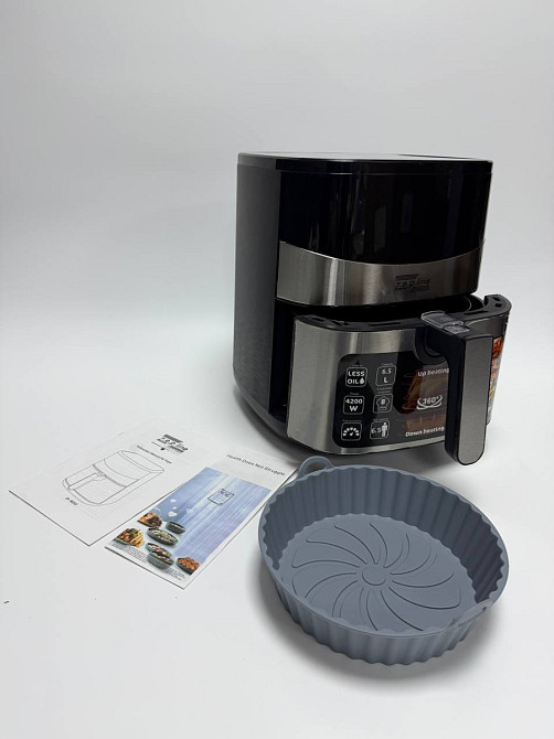 Аэрогриль мультипечь на два тэна с силиконовой формой Zepline ZP-00233 6.5 л 4200 Вт Київ - зображення 6