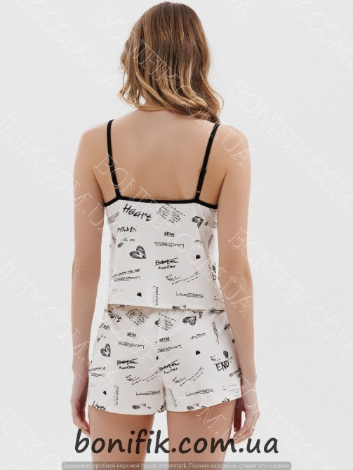 Женская пижама с шортами и майкой "Dreamy Heart" (16801) (арт. 1774) Кривий Ріг - зображення 5