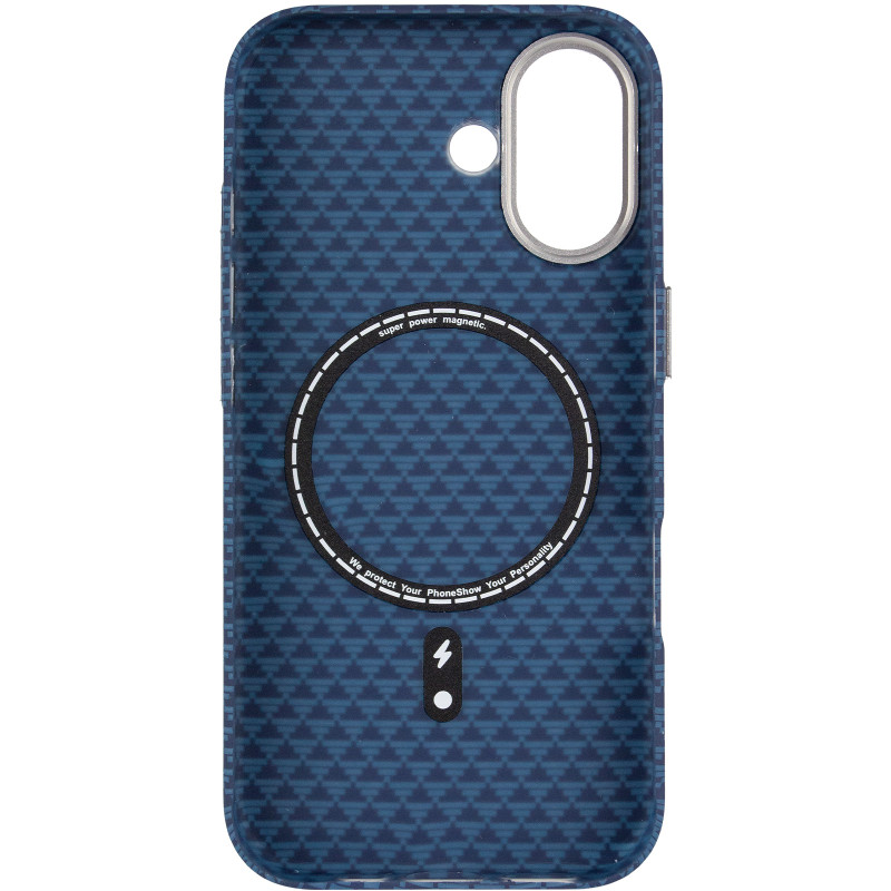 Чехол TPU+PC KVZV Triangular Pattern with Magnetic Fit для Apple iPhone 17 (6.3") Херсон - изображение 3