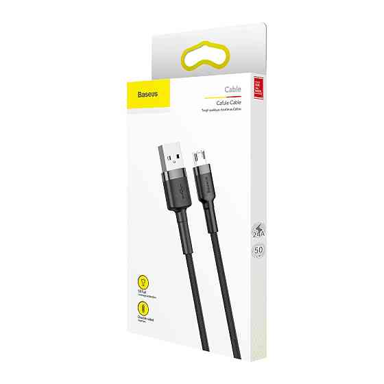 Дата кабель Baseus Cafule MicroUSB Cable 2.4A (1m) (CAMKLF-B) Херсон