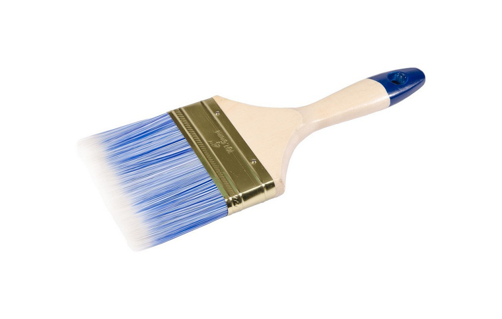 Кисть малярная флейцевая MASTERTOOL "МИКС" 4.0" 100 мм/17 мм/68 мм 91-1710 Харків - зображення 1