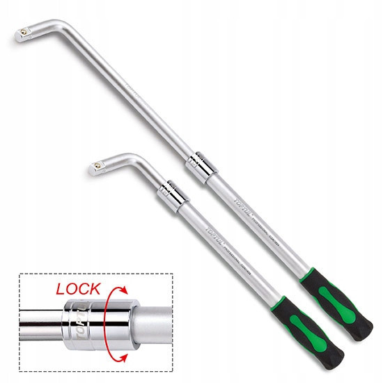 Вороток телескопический Г-образный 1/2" TOPTUL (угол 105°) GBAE0202 Харків - зображення 2