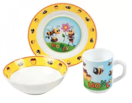 Дитячий набір посуду Vittora Мед VT-407H 3 предмета Киев - изображение 1