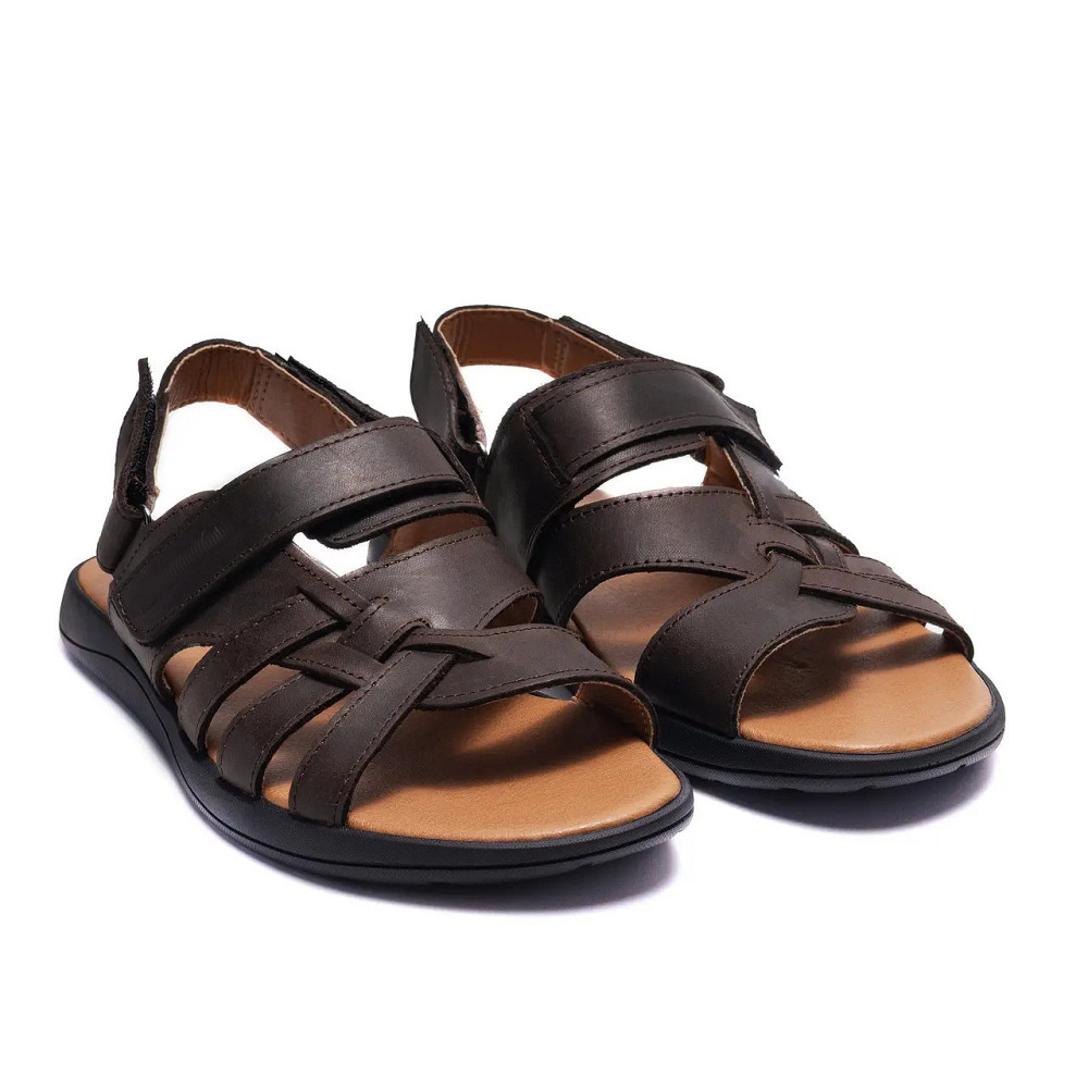 Мужские кожаные сандалии  Brown Киев - изображение 3