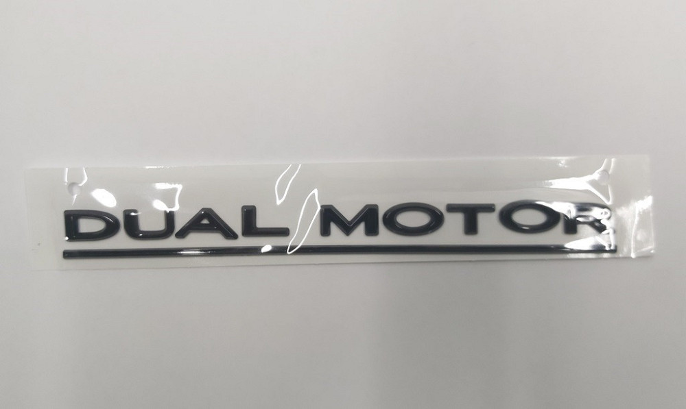 Эмблема "DUAL MOTOR" black крышки багажника NEW (Китай) Tesla model S,S REST,X,3,Y 1484849-00-A Київ - зображення 1
