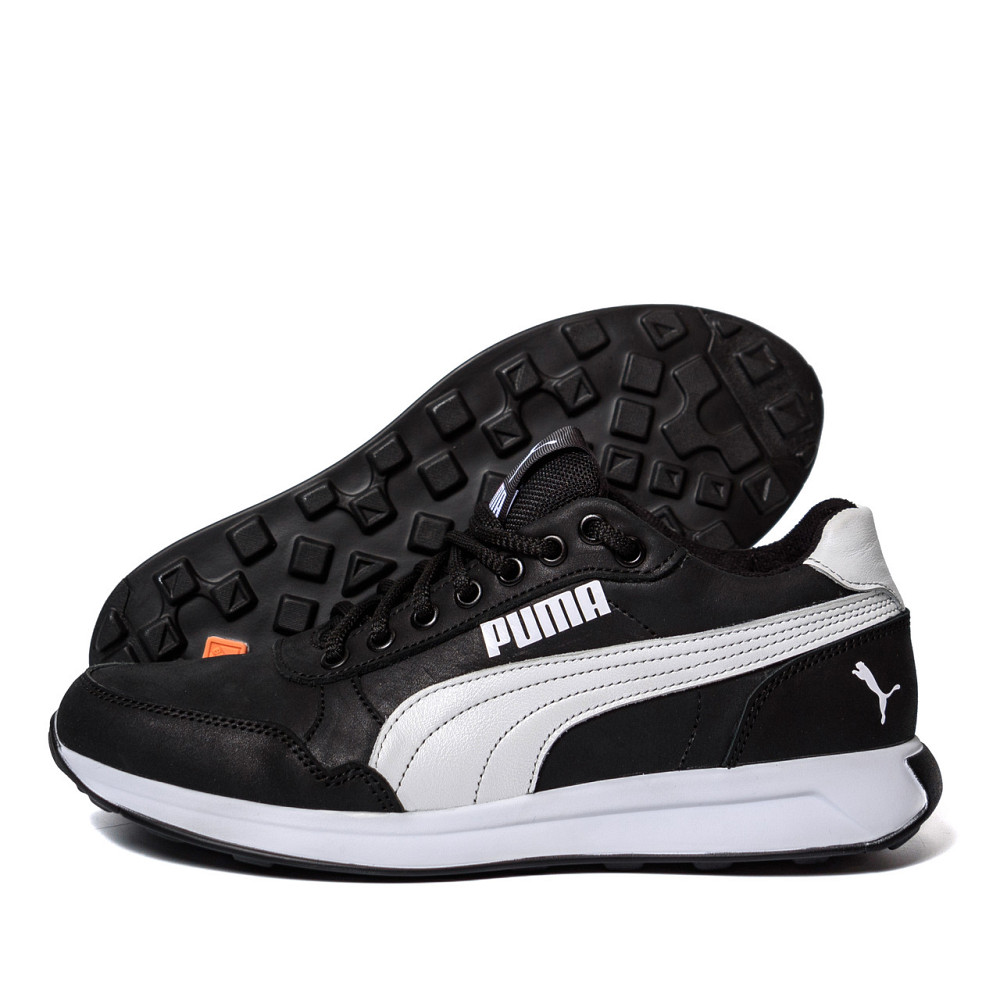 Мужские кожаные кроссовки  Pm Classic Leather  Black Київ - зображення 1