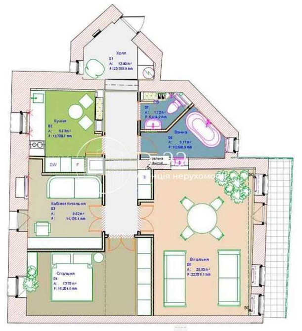 продажа 3-к квартира Киев, Подольский, 240000 евро Київ - зображення 12