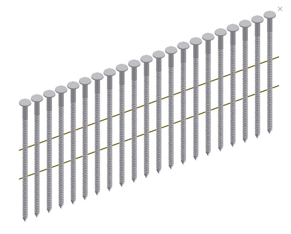 Барабанний цвях CNW 2.1*38 з насічкою для піддонів Житомир - зображення 6