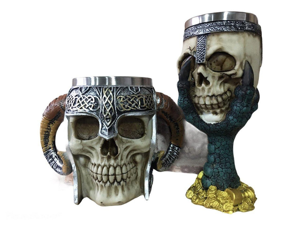 Подарочный Набор Кружка Чашка Бокал 3D Сатан Череп Лапа Дракона Подарок Київ - зображення 7