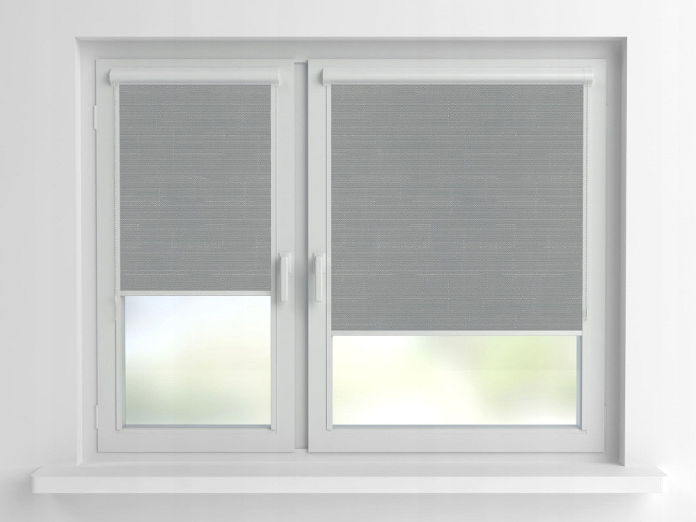 Рулонна штора Rolets Льон 2-7389-600 60x170 см закритого типу Срібна Киев - изображение 1