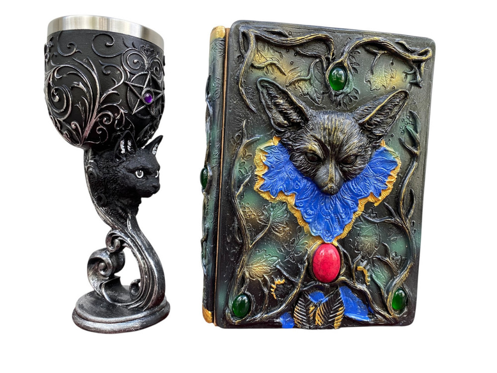 Подарочный набор Бокал 3 Кот и Блокнот 3 «Лесной Гримуар Лисы» Київ - зображення 3