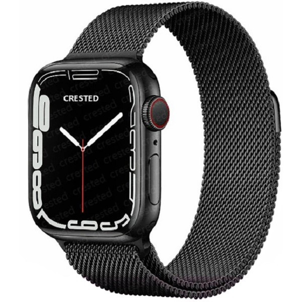 DM Ремінець Міланська петля для Apple Watch 38/40/41 mm Black Харків - зображення 2